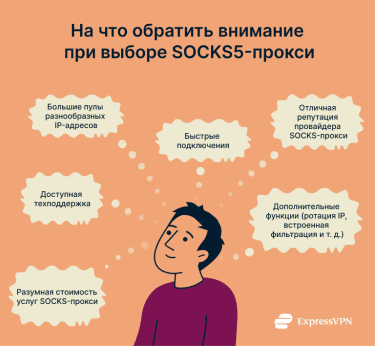 A lit of things to consider when choosing a SOCKS 5 proxy.