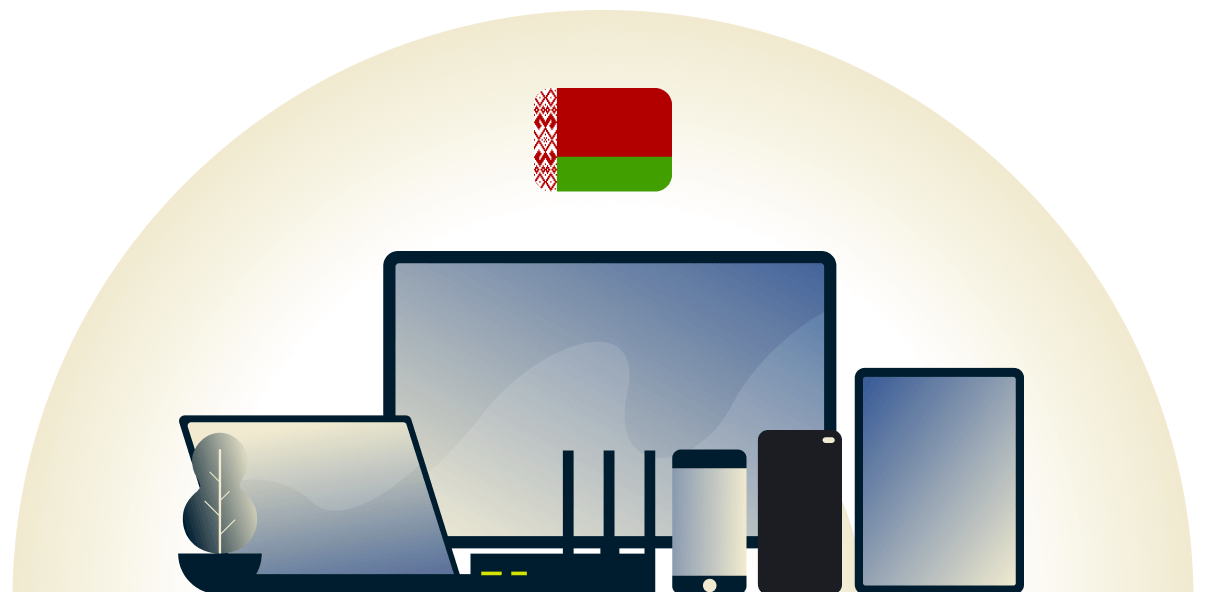 VPN pour la Bi&eacute;lorussie prot&eacute;geant une vari&eacute;t&eacute; d'appareils